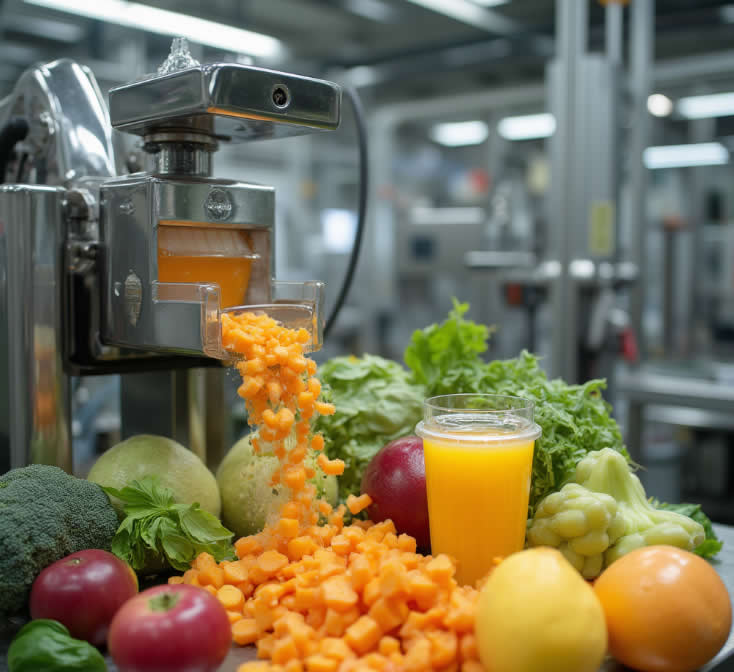 Screw Press for Fruit and Vegetable Juicing
