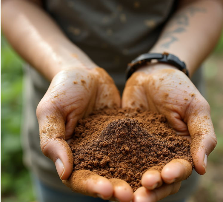 Coffee grounds dehydration